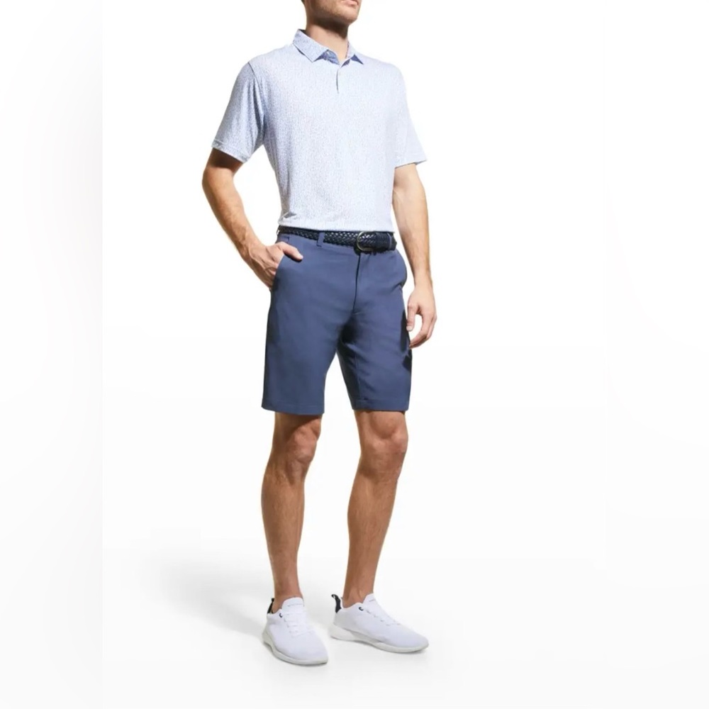 Peter Millar size Large Men's Drirelease® Natural Touch Penguins Polo Shirt